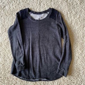 Motherhood Maternity Charcoal Long Sleeve Top